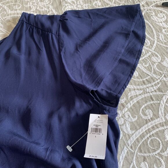 Old Navy Dress Women Size Large Navy Pullover Elastic Waist Office Casual NWT - Picture 4 of 14